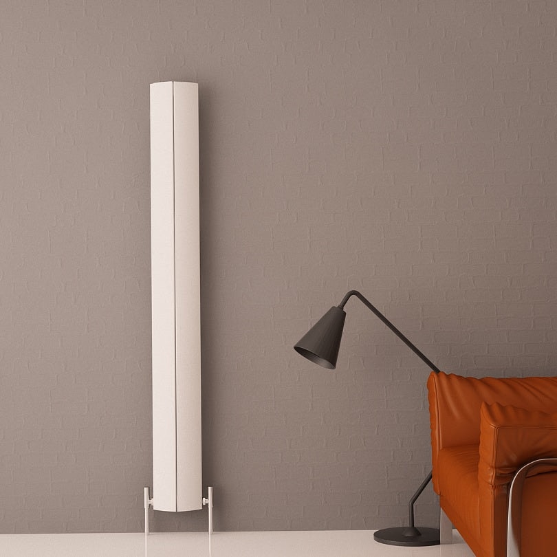 Nixie Dikey Alüminyum Radyatör Modern Tasarım Beyaz 180X20,5 cm