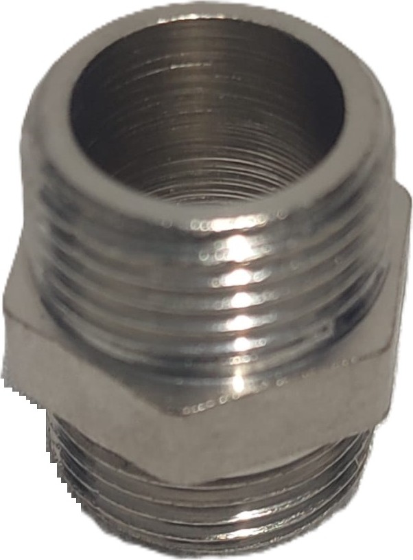 3/8" Sarı / Krom Dişli Nipel DN10 - Chrome Nipple