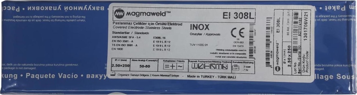 Eı 308L 2,5X250 Krom Elektrot