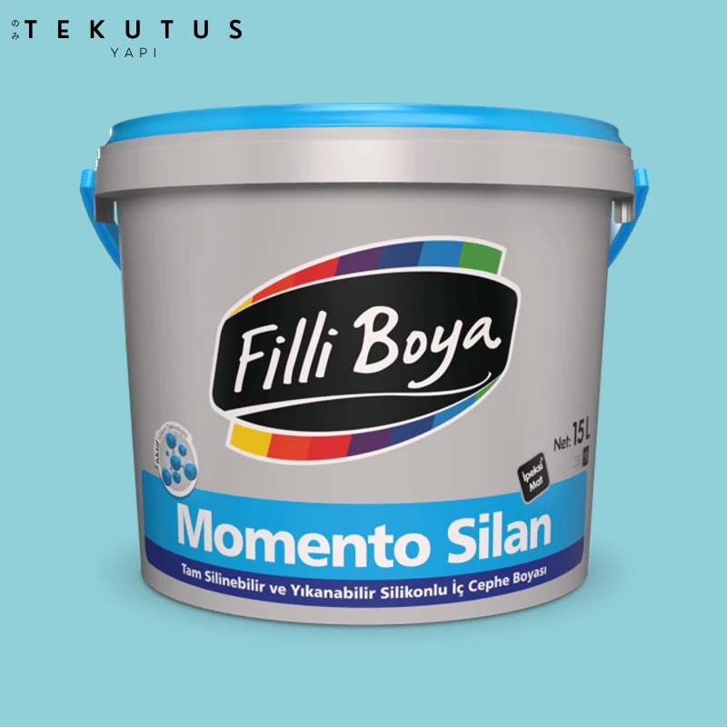 Momento Silan Silikonlu Iç Cephe Boyası 15 L Cİ-7424 / 4390 Salda Mavisi