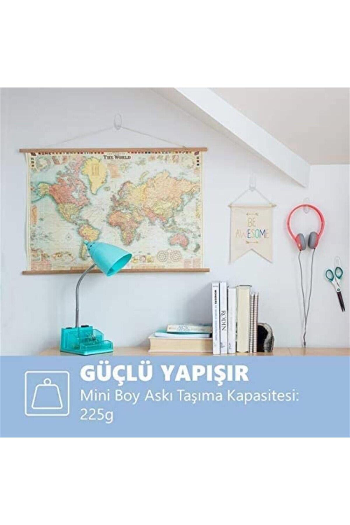 ™ Command™ 17006-cee Mini Boy Beyaz Askı, Max 225 gr (6 ASKI 8 KÜÇÜK BOY CIRT BANT)