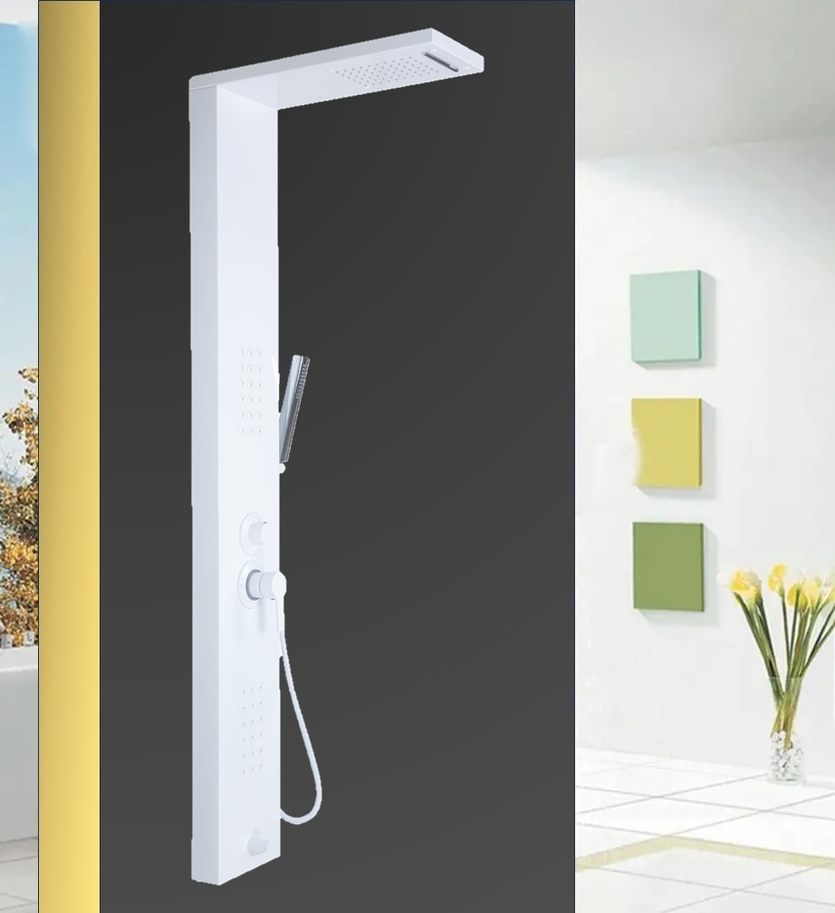 Sam Niagara White Stayle Duş Paneli ,robot Duş, Duş, Masajlı Duş Seti, Duş Kolonu, Duş, Banyo Duş Seti