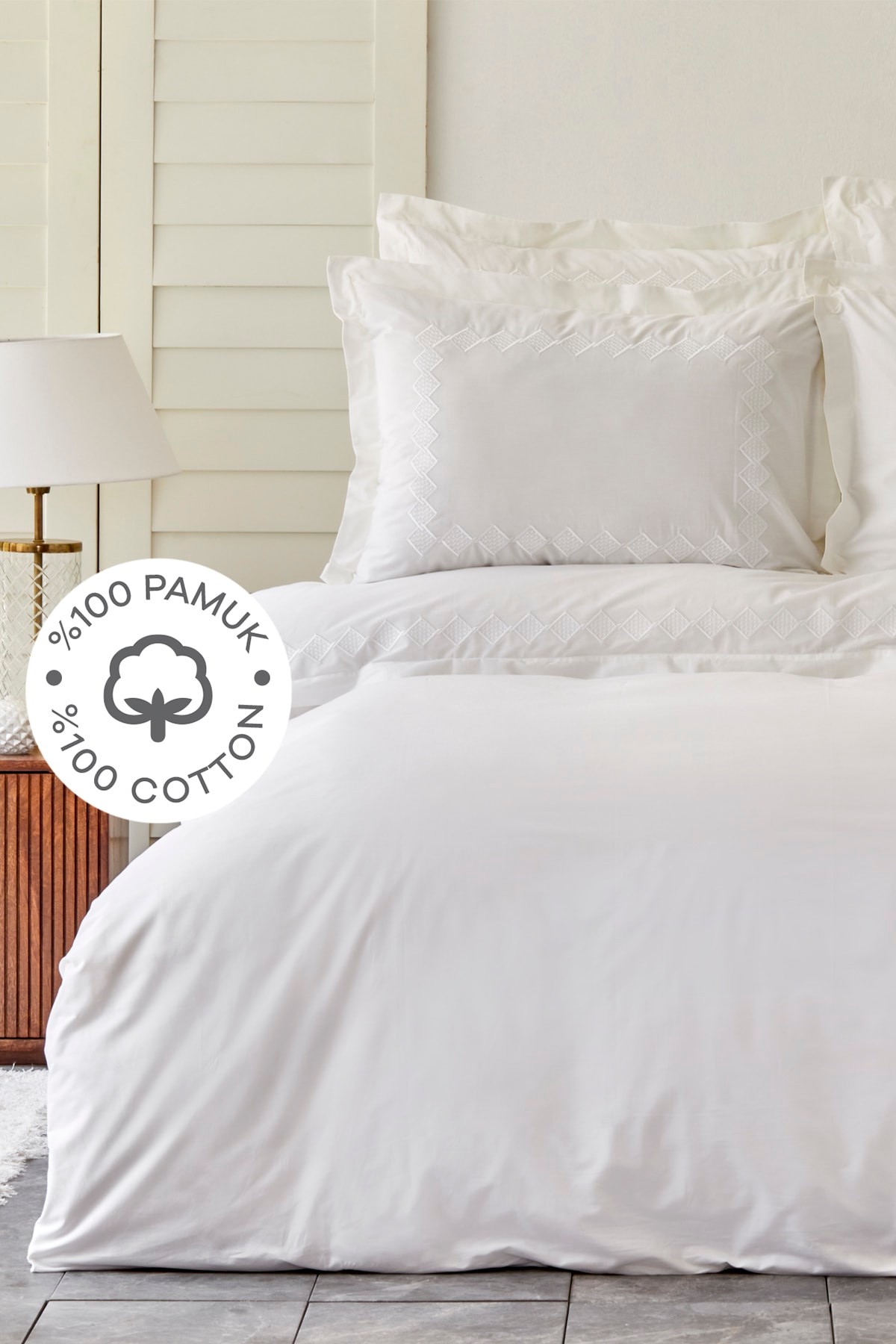 White Collection Marigold %100 Pamuk Çift Kişilik Nevresim Takımı