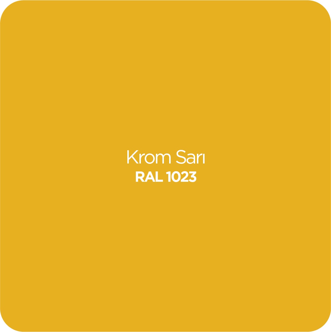 Akrilik Krom Sarı Sprey Boya 400 ml - RAL 1023