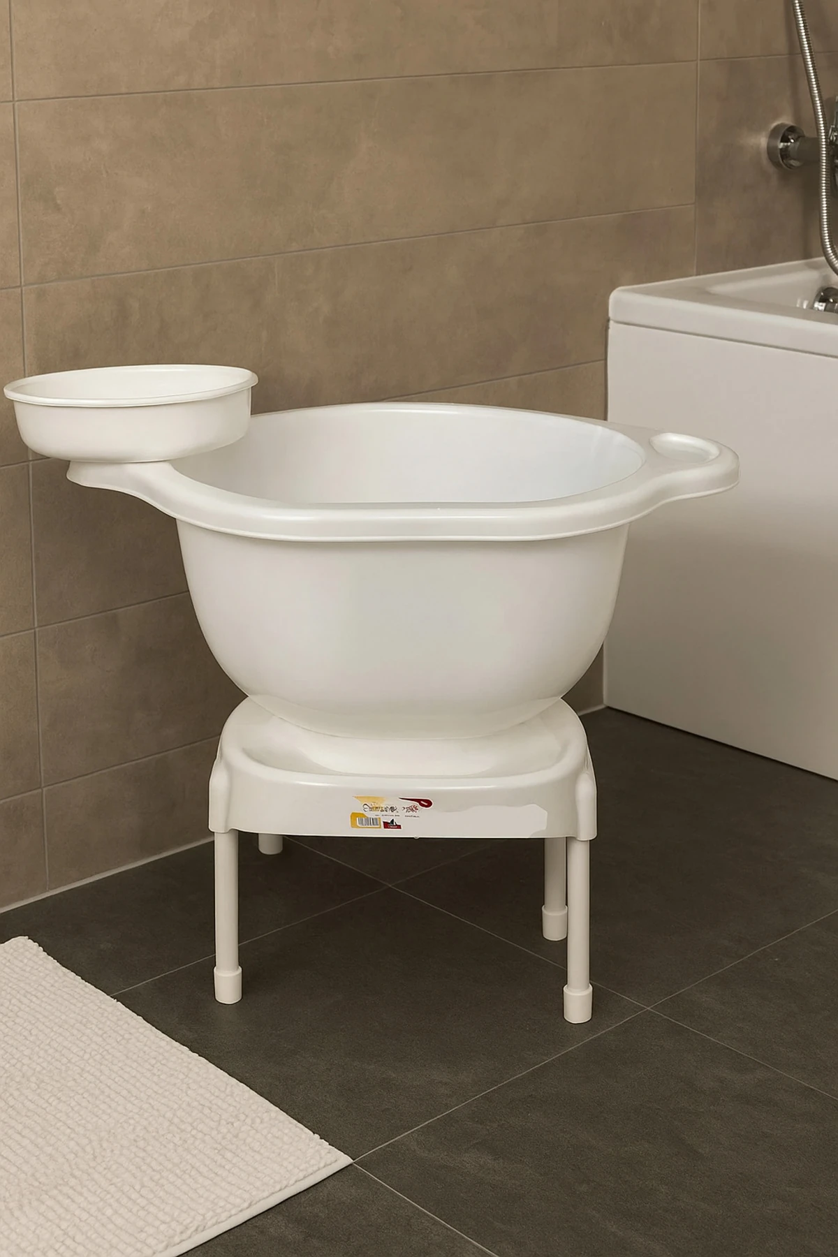 Plastik Curun Tabure Hamam Tası 3’lü Beyaz