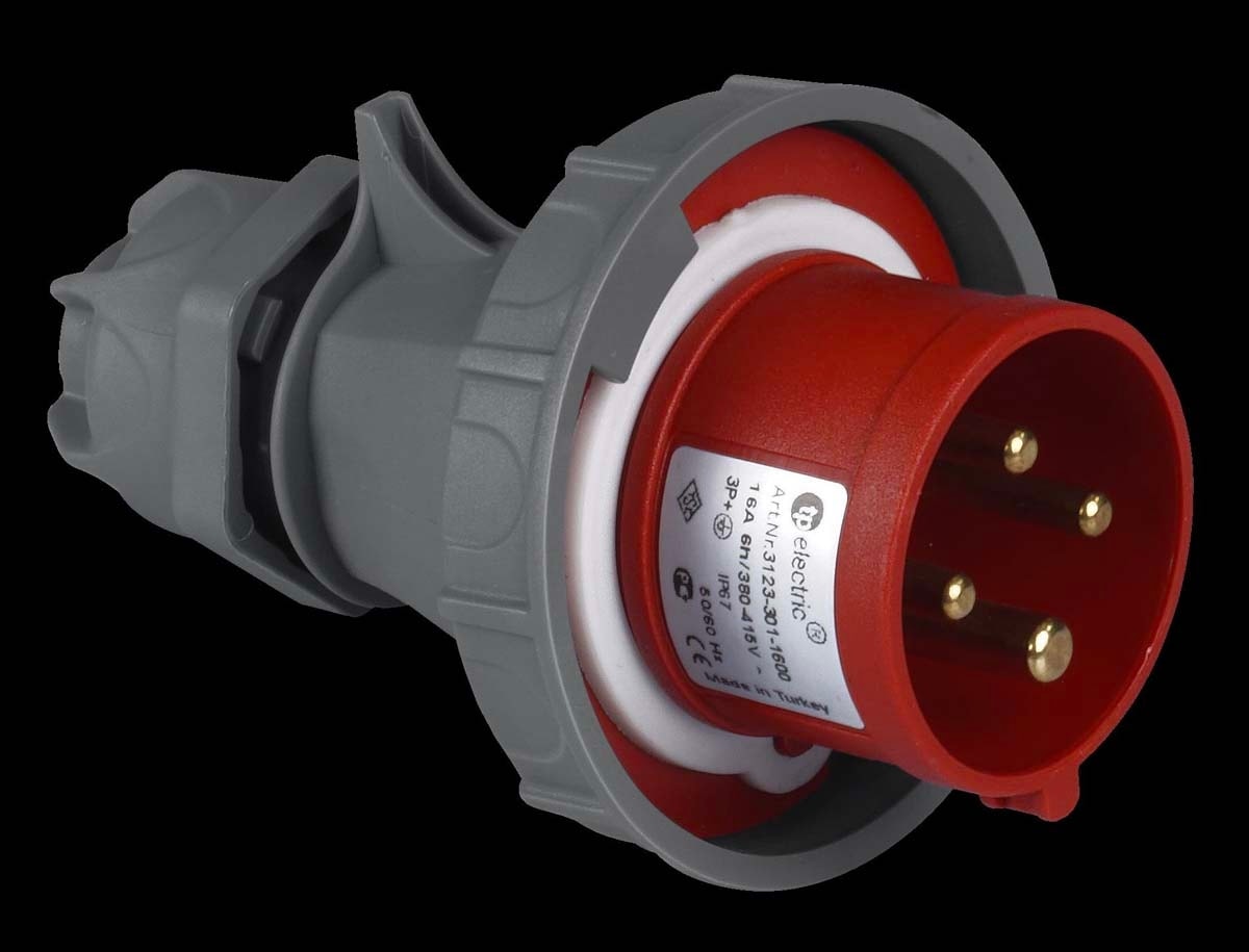 4 x 16a / Ip 67 - Düz Fiş