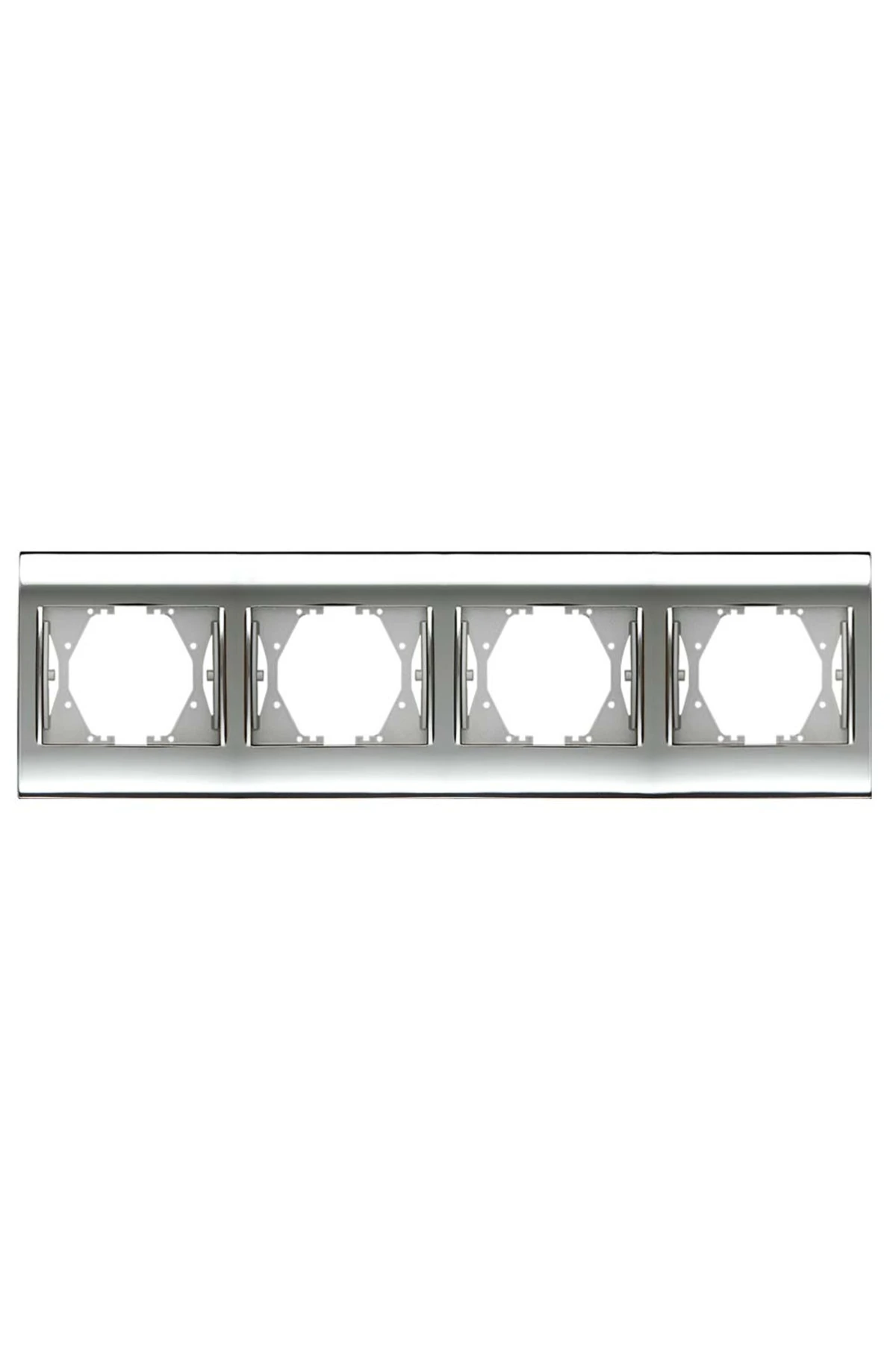 Viko Panasonic Thea Blu Chrome Beyaz Dörtlü Çerçeve