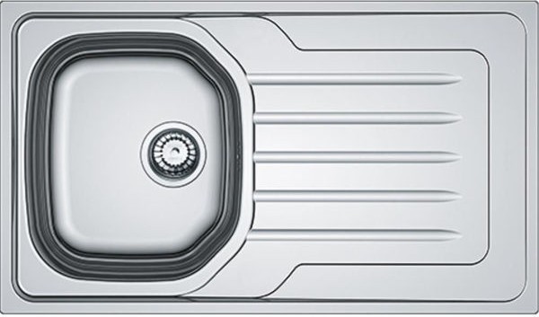 Oll 611 Sağ Damlalıklı Dekorlu Inox Tezgahüstü Eviye