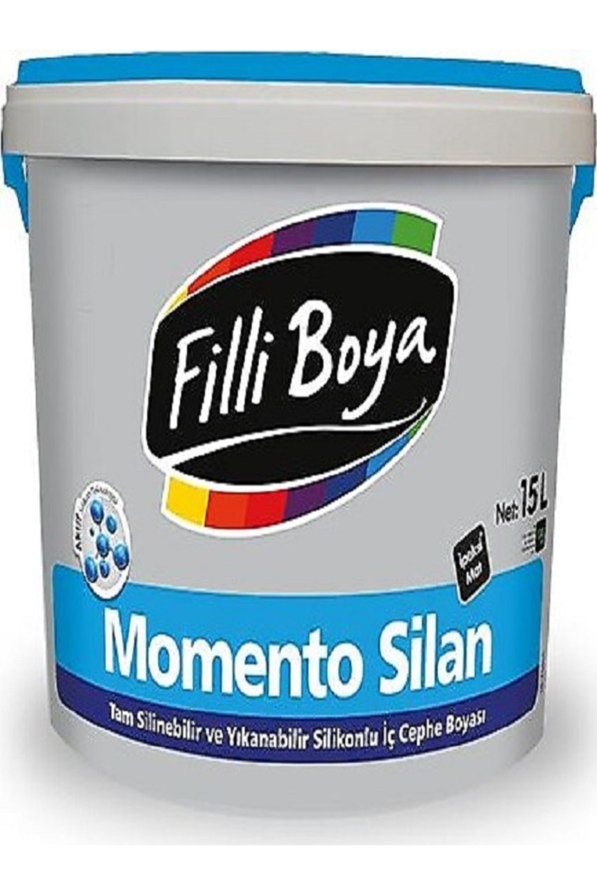 Momento Silan Tam Yıkanabilir Silinebilir Silikonlu Ipeksi Mat Boya 15lt