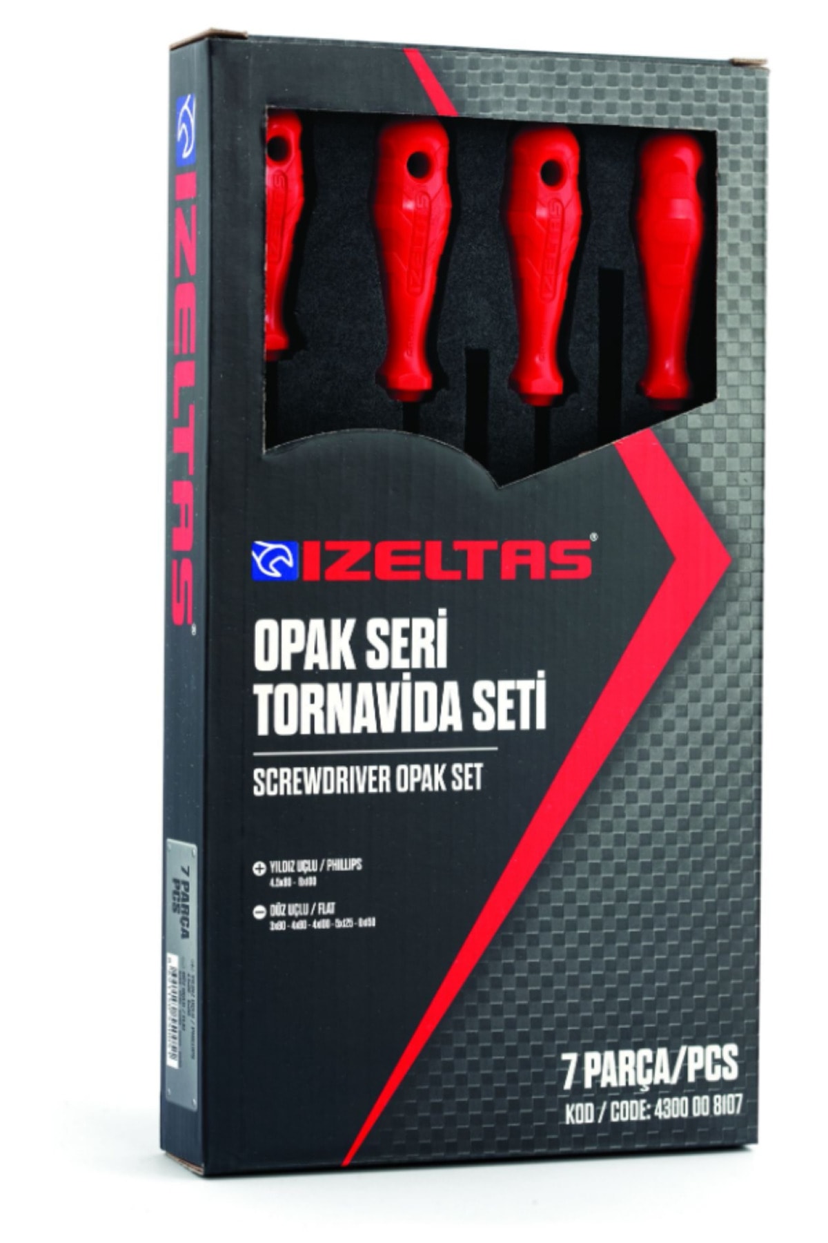 İZELTAŞ Izeltaş Opak Seri Tornavida Seti 7 Parça 4300008107