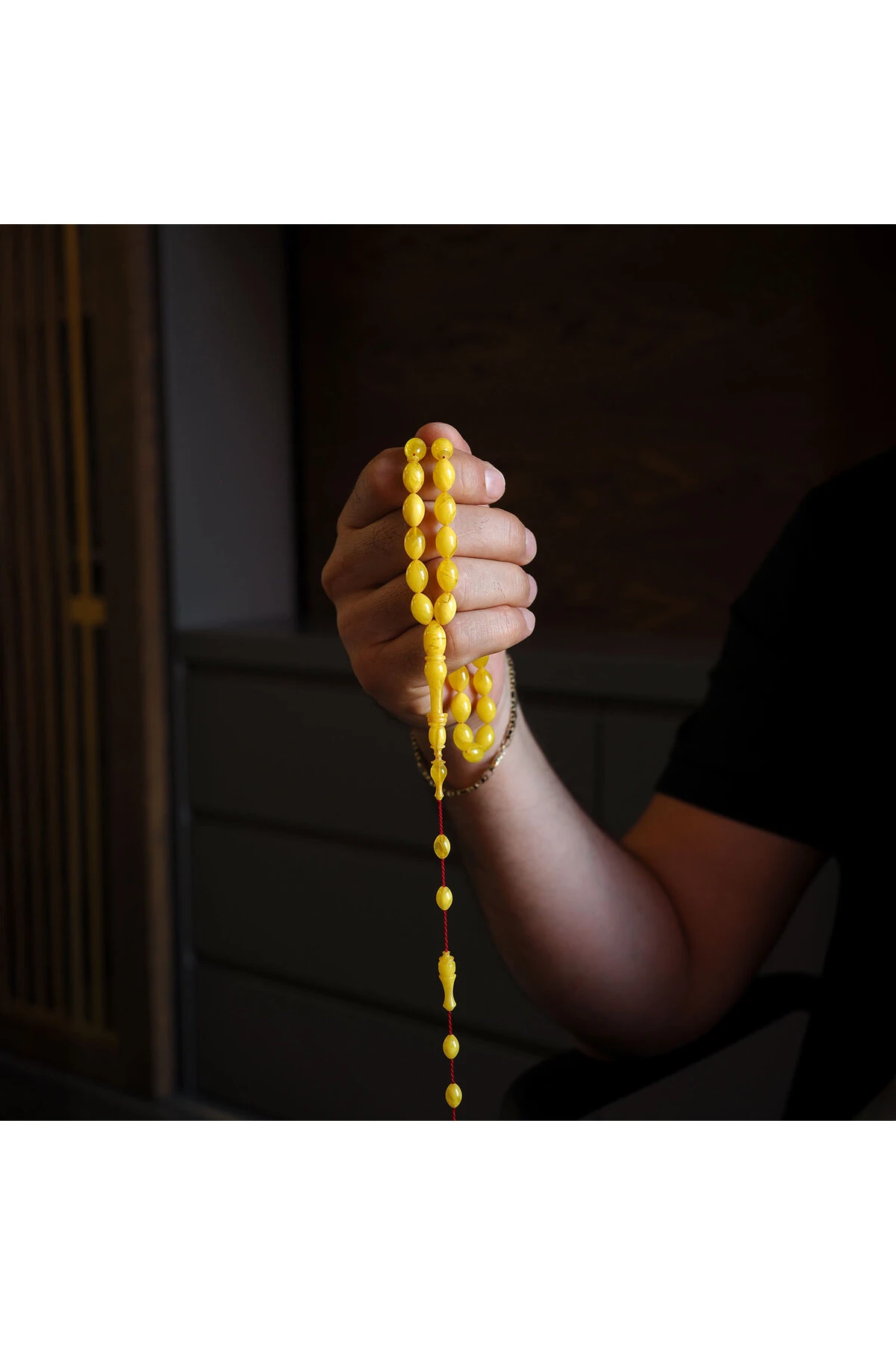 Miskevi Benzetme İmame Halka İşçilikli Halka Kehribar Tesbih – WATD009