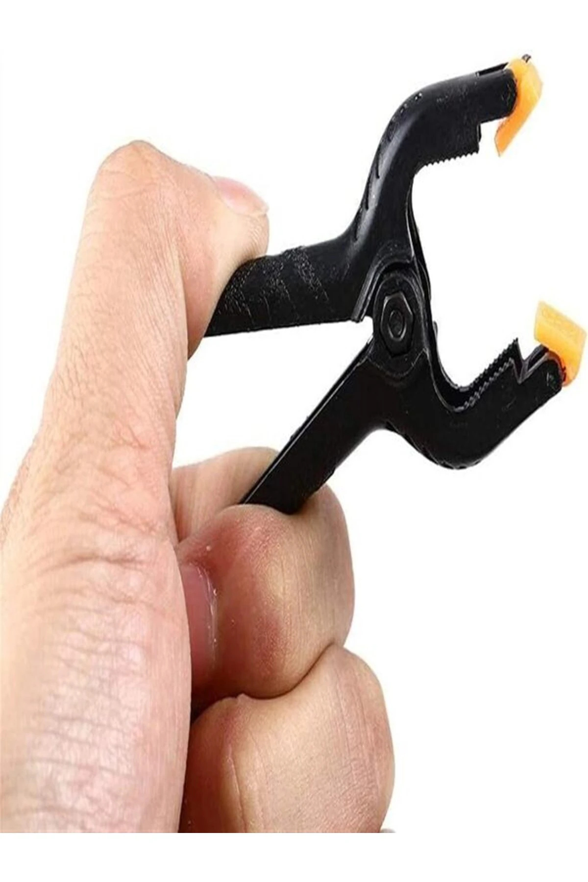 6 Adet Cep Telefonu Ekran Tutucu Kıskaç Klips Mandal Yaylı Işkence Plastik Kelepçe Güçlü Mafsallı