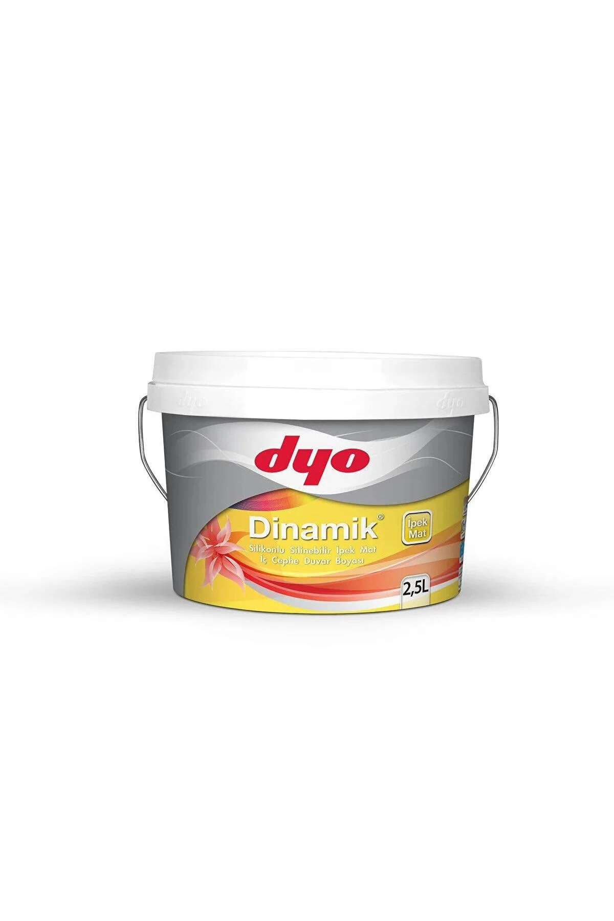 Dyo 2,5LT DİNAMİK İPEKMAT SİLİKONLU SİLİNEBİLİR İÇ CEPHE DUVAR BOYASI (9062)