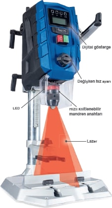 DP60 710W Dijital Sütunlu Matkap
