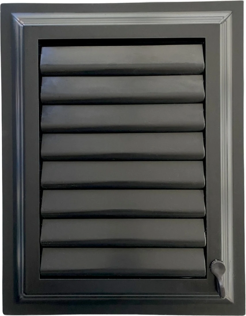 35X45 cm Siyah Banyo Menfezi Plastik