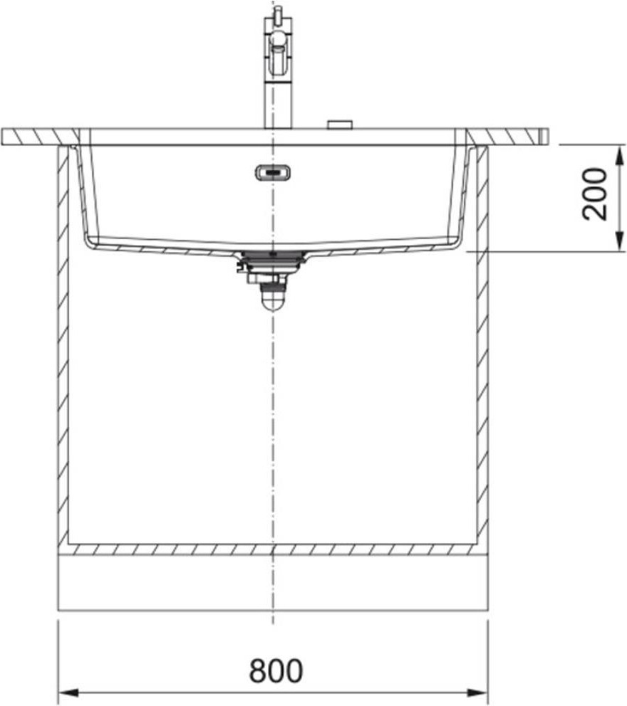 Maris Mrg 210/110-72 Oyster Tezgahaltı Granit Evye