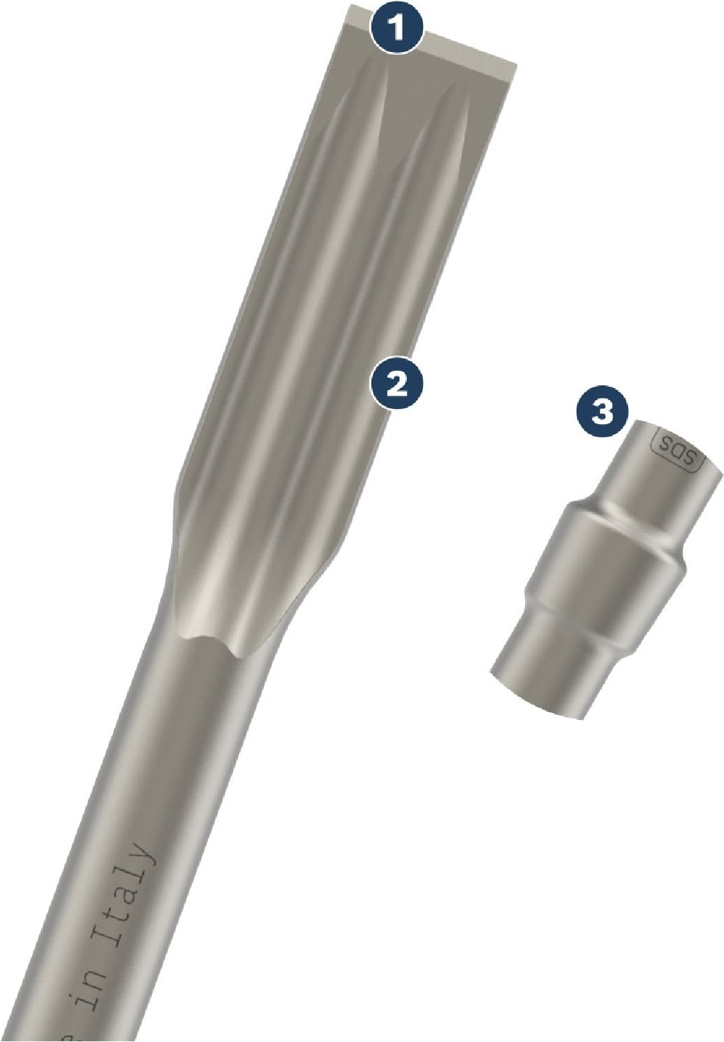 BOSCH Pro Sds Max -5c Pointed 25 x 400 mm Düz Keski - 2608690551