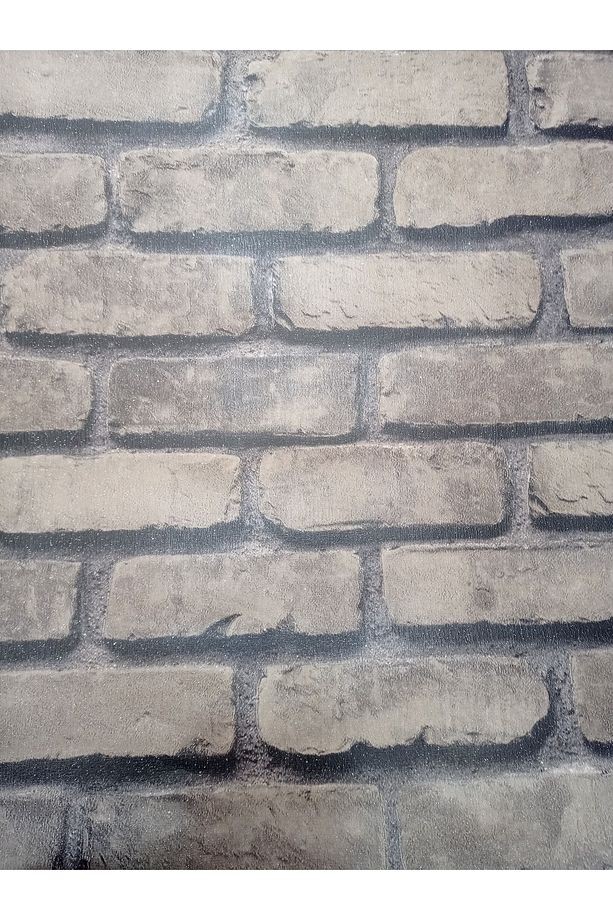 Osk 3d Taş Desen Simli Duvar Kağıdı