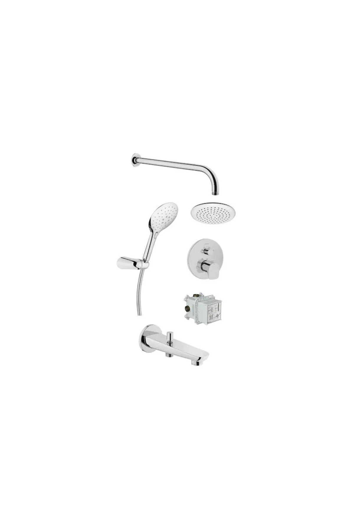 Root Round Ankastre Duş Seti Krom A49279