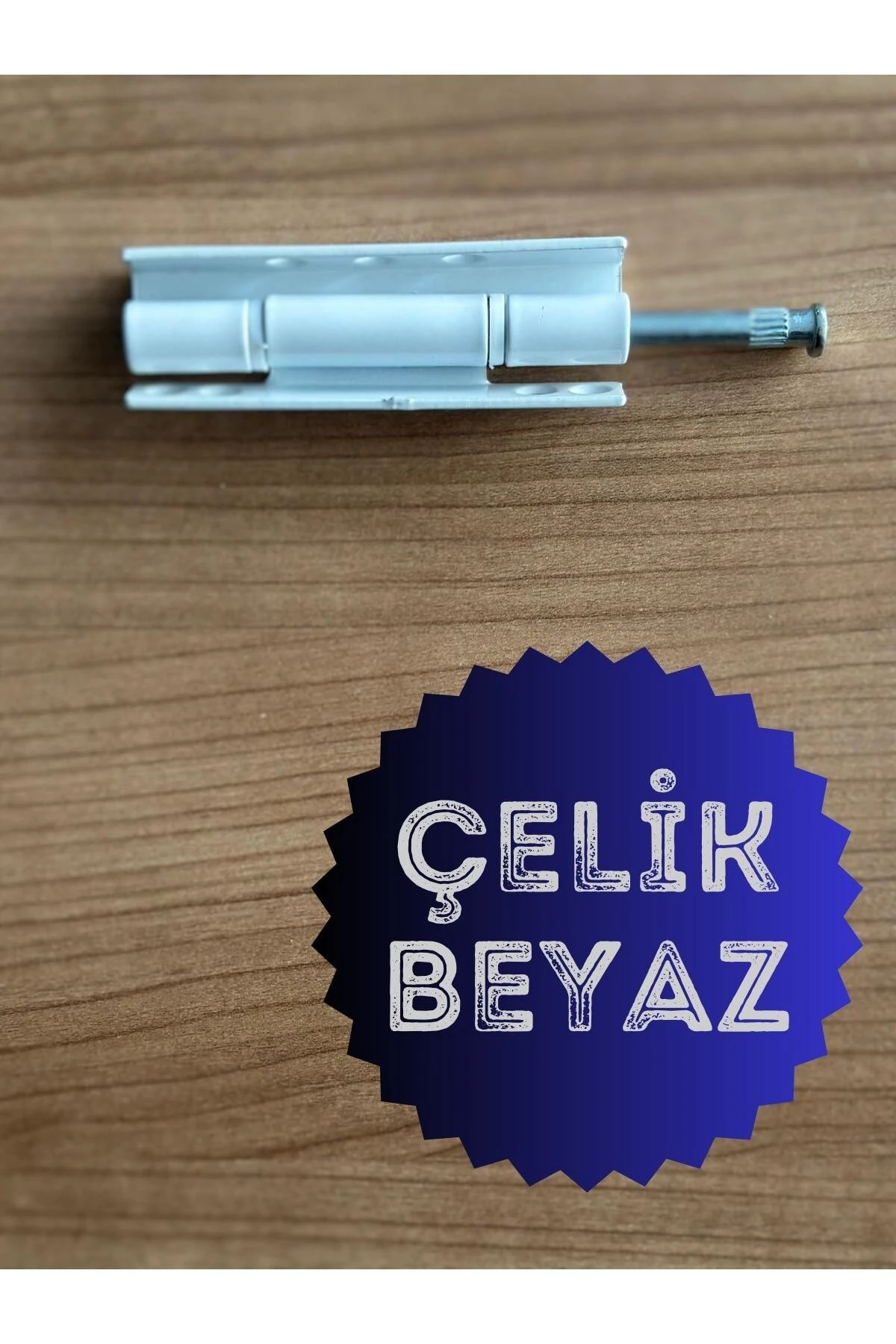 PVC Pimapen Kapı Pencere Menteşesi Çelik 90mm Beyaz/10 Adet) VİDALAR DAHİL