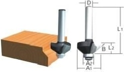 MAKİTA D-09488 Rulmanlı Kenar Alma Freze Bıçağı