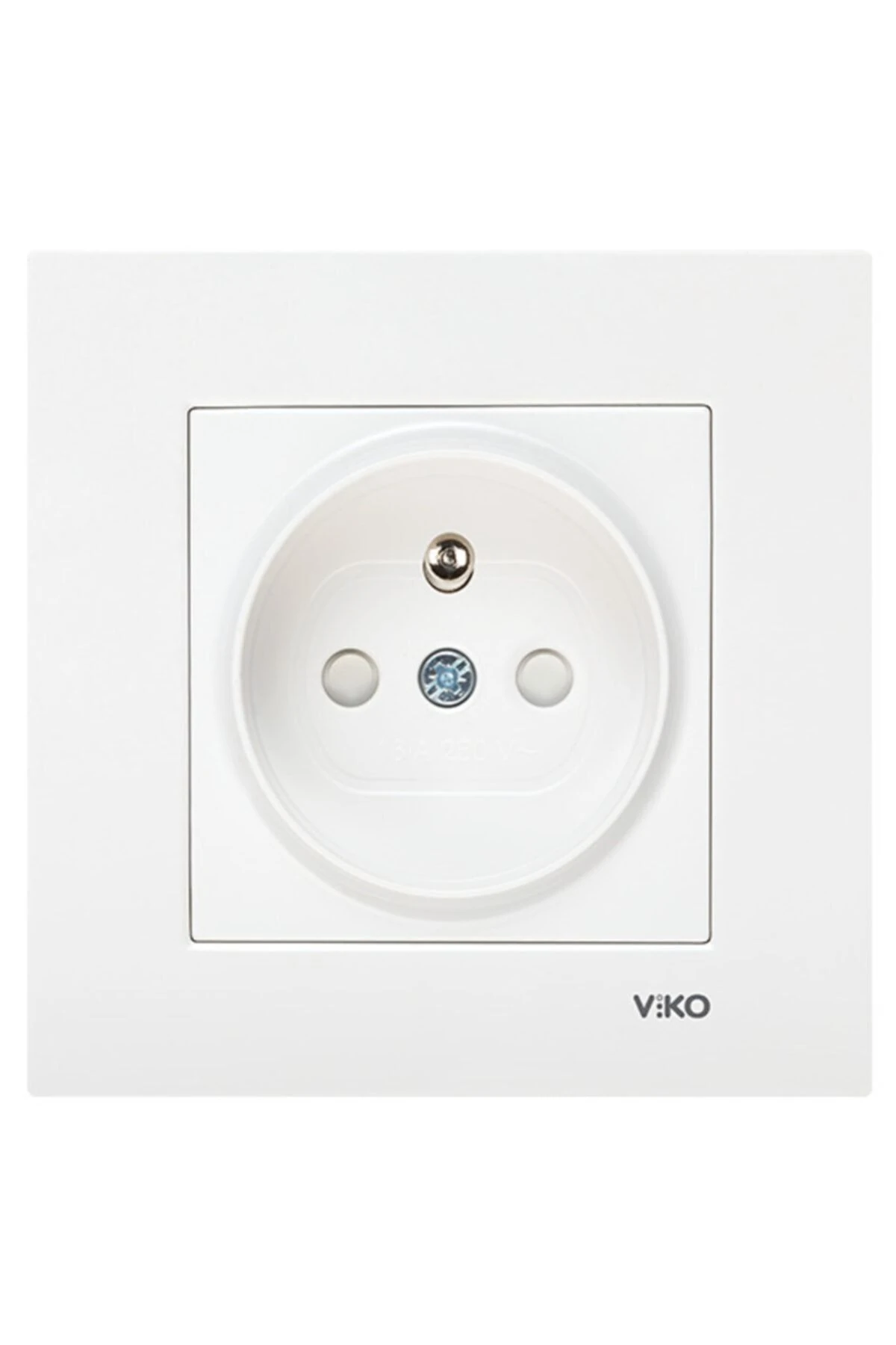 Viko Karre Çk Ups Topraklı Priz Çerçeveli - Beyaz