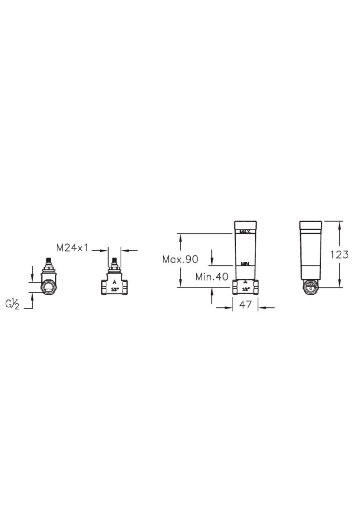 A41441 Ankastre Stop Valf, Sıva Altı Grubu