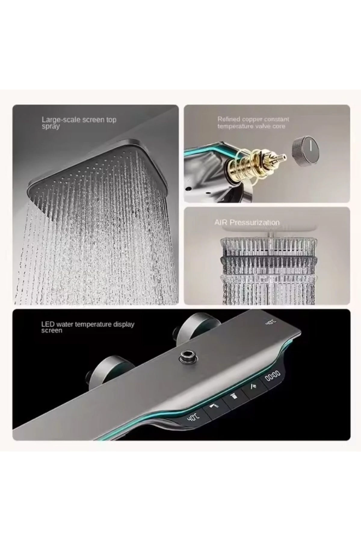 Termostatik Akıllı Duş Seti (SHOWER SET S2)