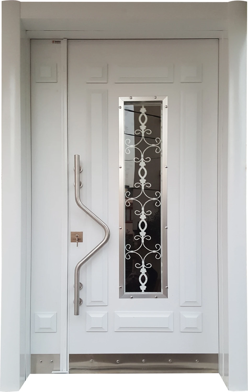 Çelik Kapı, Bina Giriş Kapısı, Hidrolik Sistemli, Kartlı ve Şifreliye Uygundur. Güvenlikli Villa Kapısıte