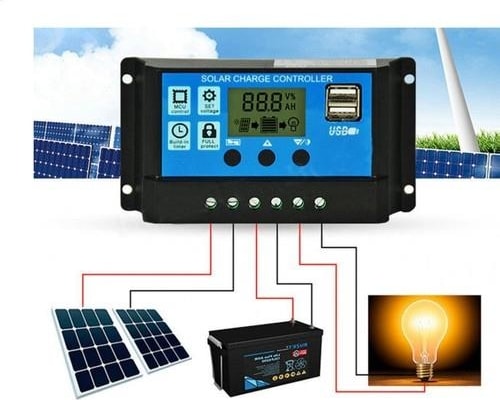Pwm 30A Güneş Solar Paneli Akü Şarj Kontrol Cihazı 12V-24V Kontrol Cihazı Akü Şarj Regülatör