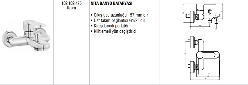 Nita Banyo Bataryası 102102475