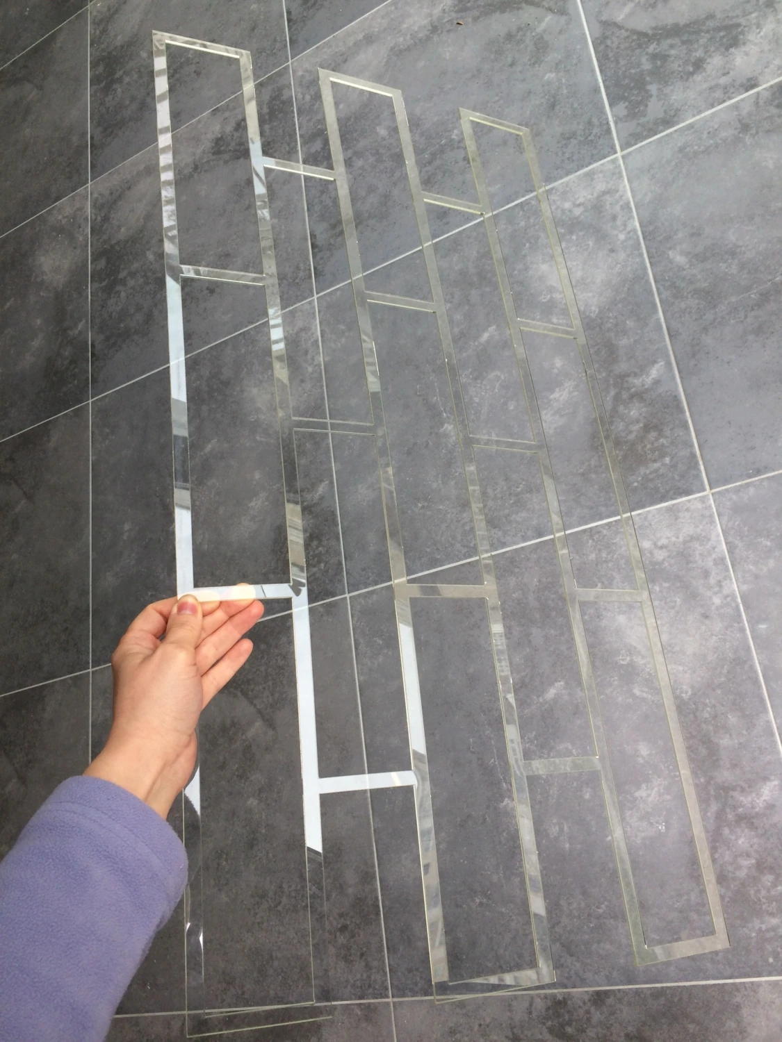 Tuğla Stencil Şablon Kalın Malzeme Rölyef Pasta ve Saten Alçıya Uygun Loft-1 Model