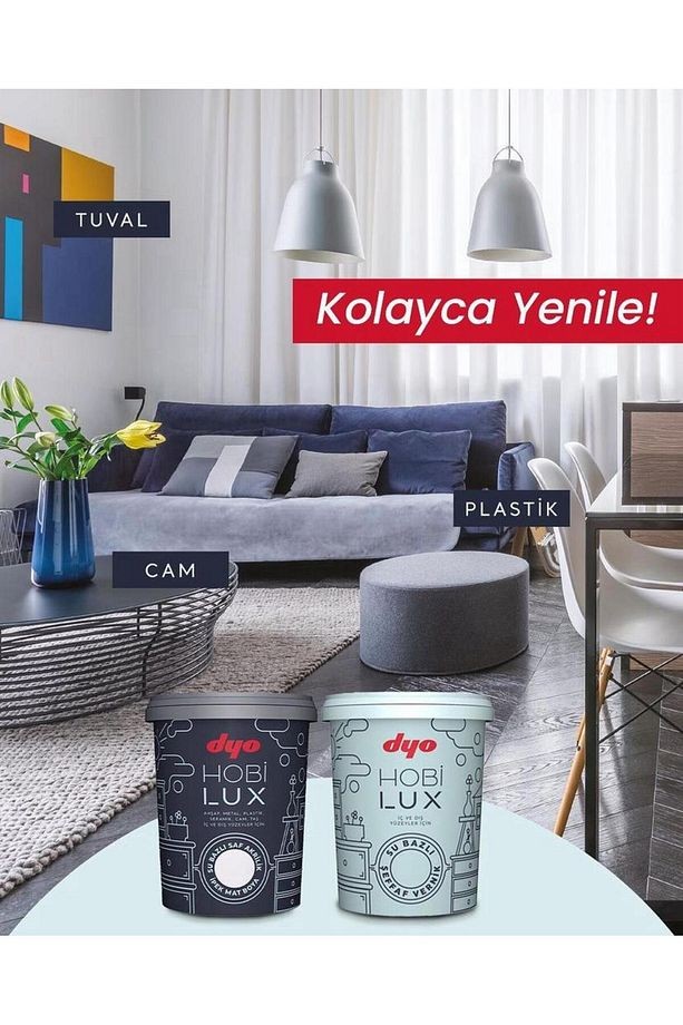 Hobilux Beyaz Su Bazlı Saf Akrilik 0,4 lt Hobi Boyası ( 0001 - Beyaz )