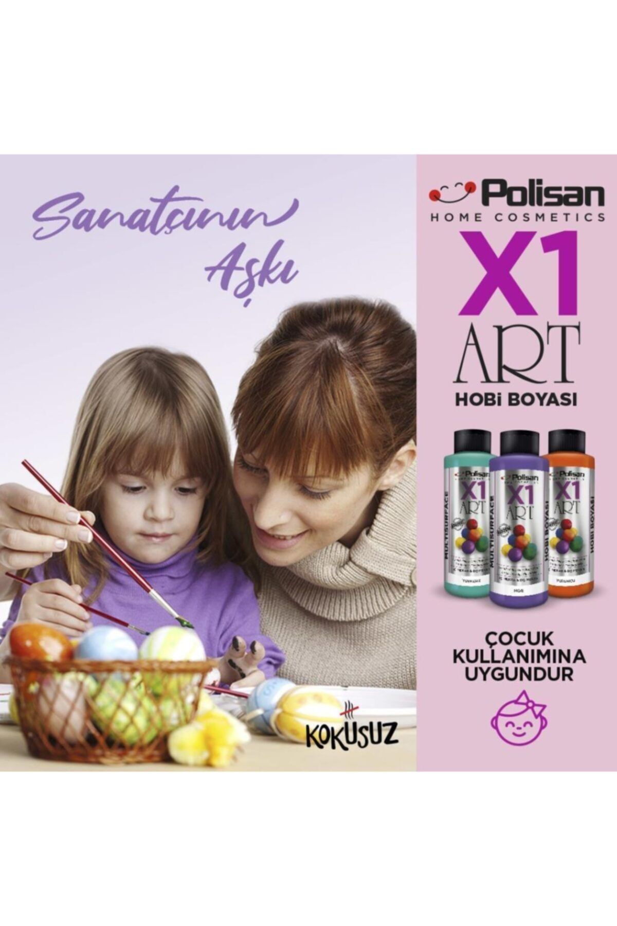 POLİSAN X1 HOBİ BOYASI 0721 MAT VERNİK 120 ML