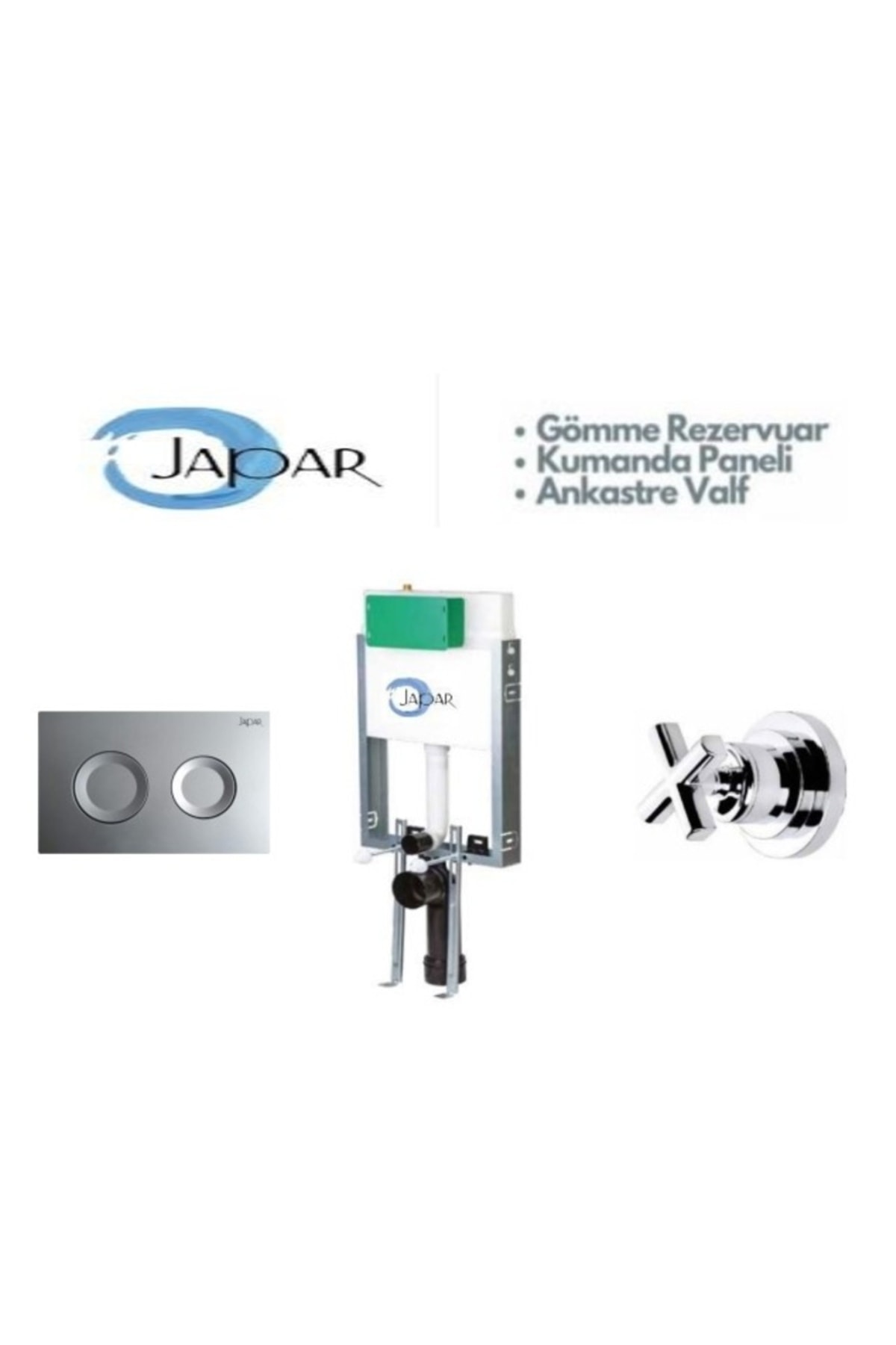 Adnoss Gömme Rezervuar(510198) Kumanda Paneli(500148) Ankastre Valf(570255)