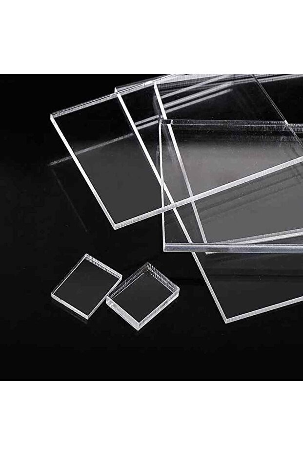 Şeffaf Pleksi Levha 3,8mm~4mm Pleksiglass 35cmx35cm