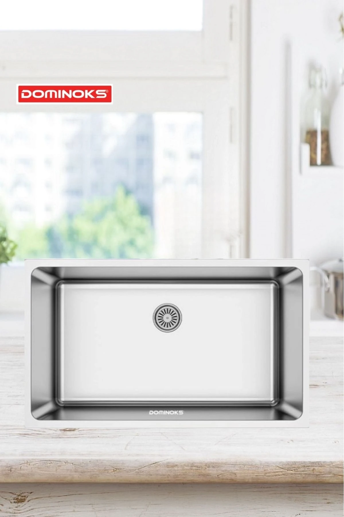 Biga 71 Tek Göz Polisajlı Tezgah Altı Krom Evye 40x71 Cm