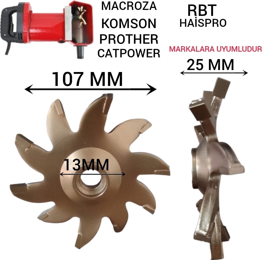 Duvar Kanal Açma Bıcagı 25MM Macroza ,komson.rtr,rbt,catpower
