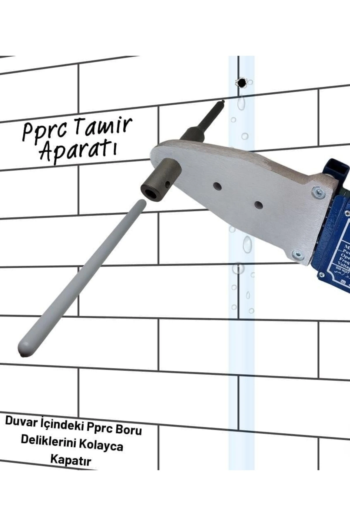 GÖNEN DÖKÜM TAMİR PAFTASI + PPRC BORU KAYNAK MAKİNE PAFTALARI 4 PARÇA SET + BORU KESME MAKASI 42 MM