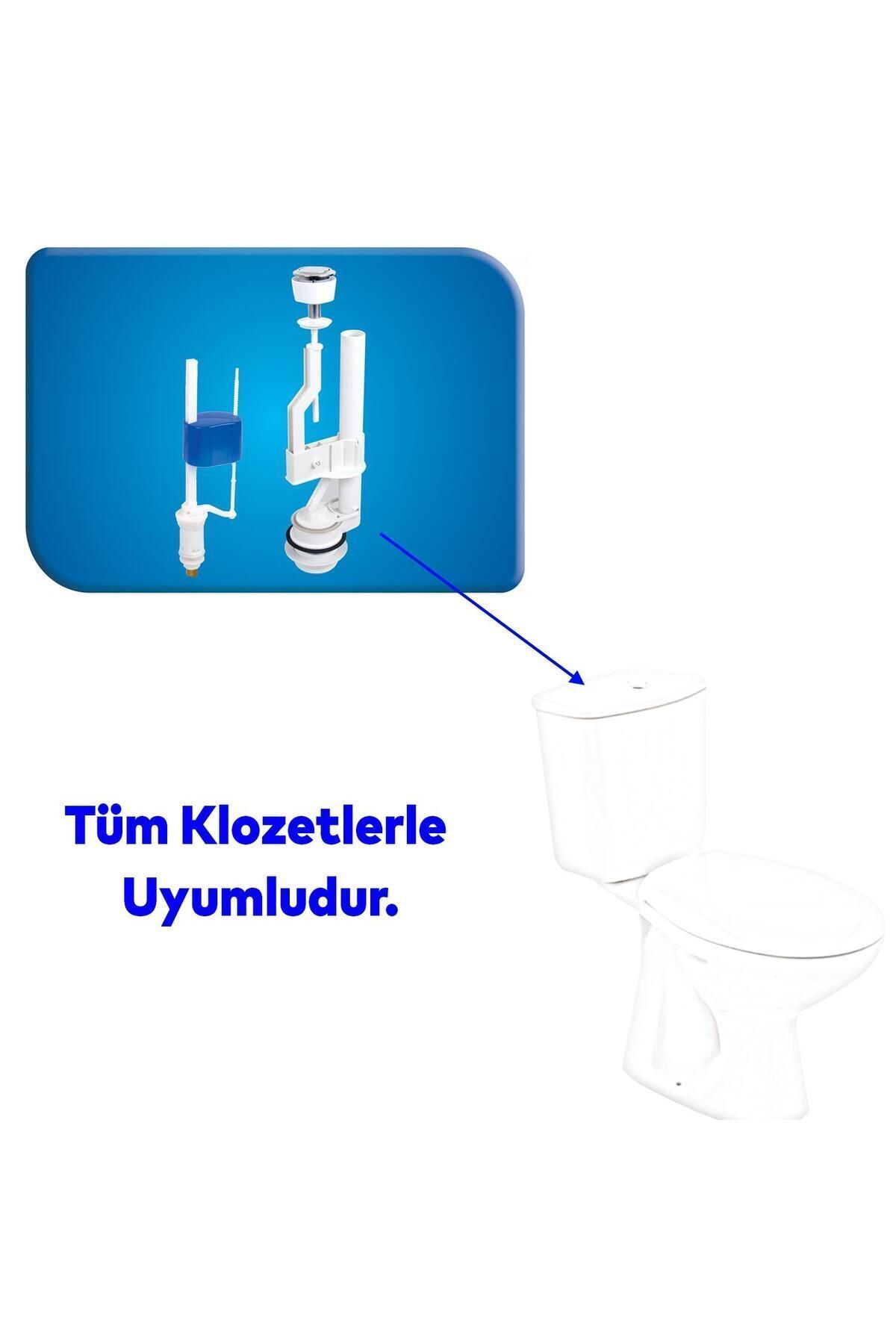 Rezervuar Basmalı İç Takımı Alafranga Oturmalı Tuvalet Klozet Sifon İç Düzenek Otomatik Su Dolum