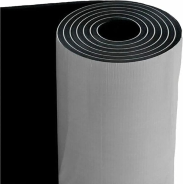 Rnz Kauçuk İzolasyon 6mm 120CM 36M2 Kendinden Yapışkanlı Elastomerik Kauçuk Köpüğü Yalıtım Levhası