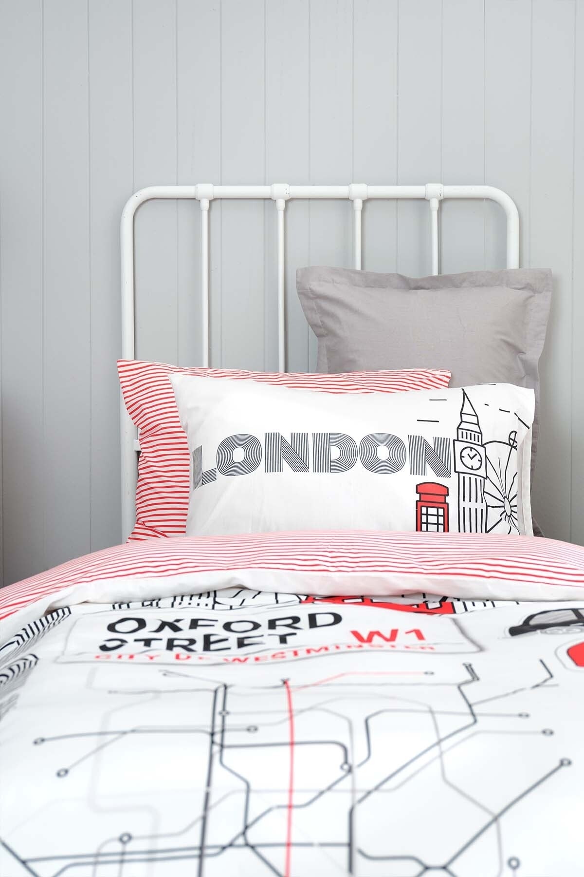 Young London %100 Pamuk Tek Kişilik Nevresim Takımı