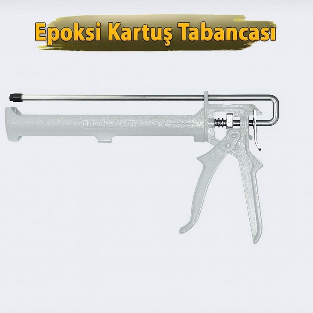 Klasik Epoksi Kimyasal Dübel Tabancası Metal Tabanca Siyah 345 ml