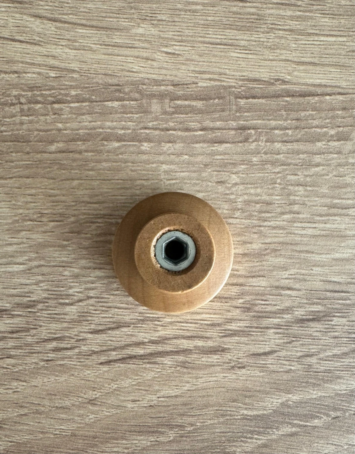 Dekoratif Doğal Ahşap Yuvarlak 12’li Dolap Kulpu Naturel