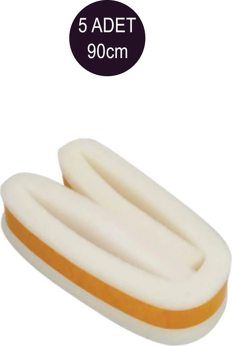 5 Adet Yapışkanlı Kapı Altı(Eşik) Bandı Isı Yalıtım Süngeri 90 cm