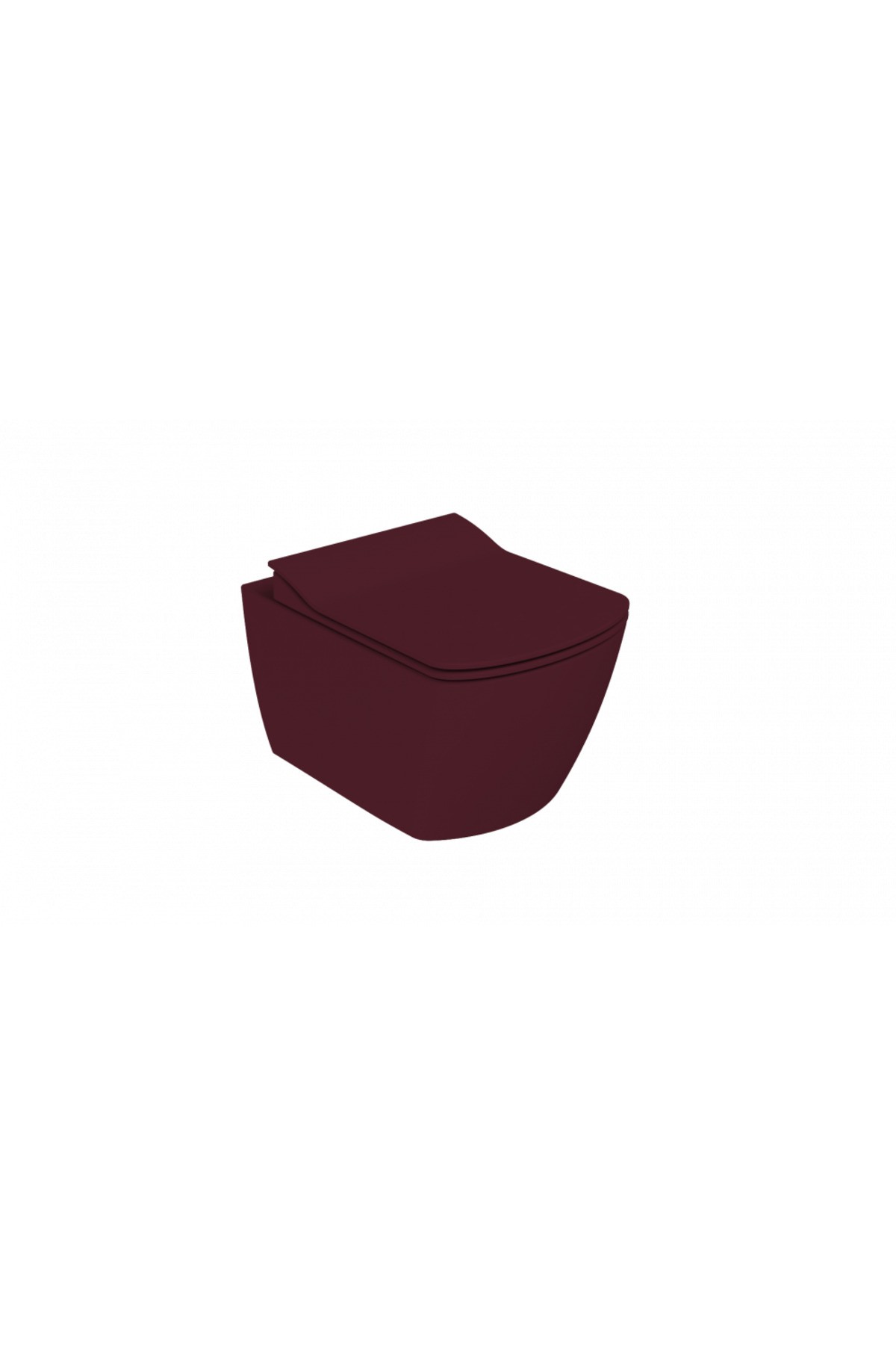 Elegant Rim-Off Duroplast Yavaş Kapanan Klozet Kapaklı Mat Berry Set