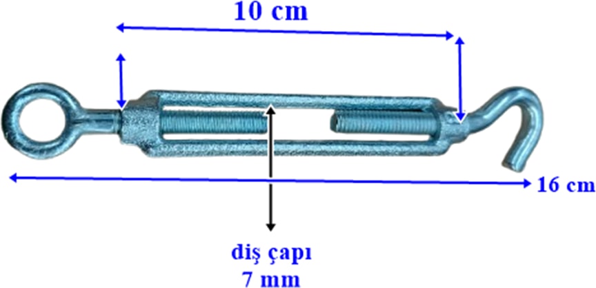 Döküm Vidalı Gerdirme Kancası – 7mm Vida Çapı