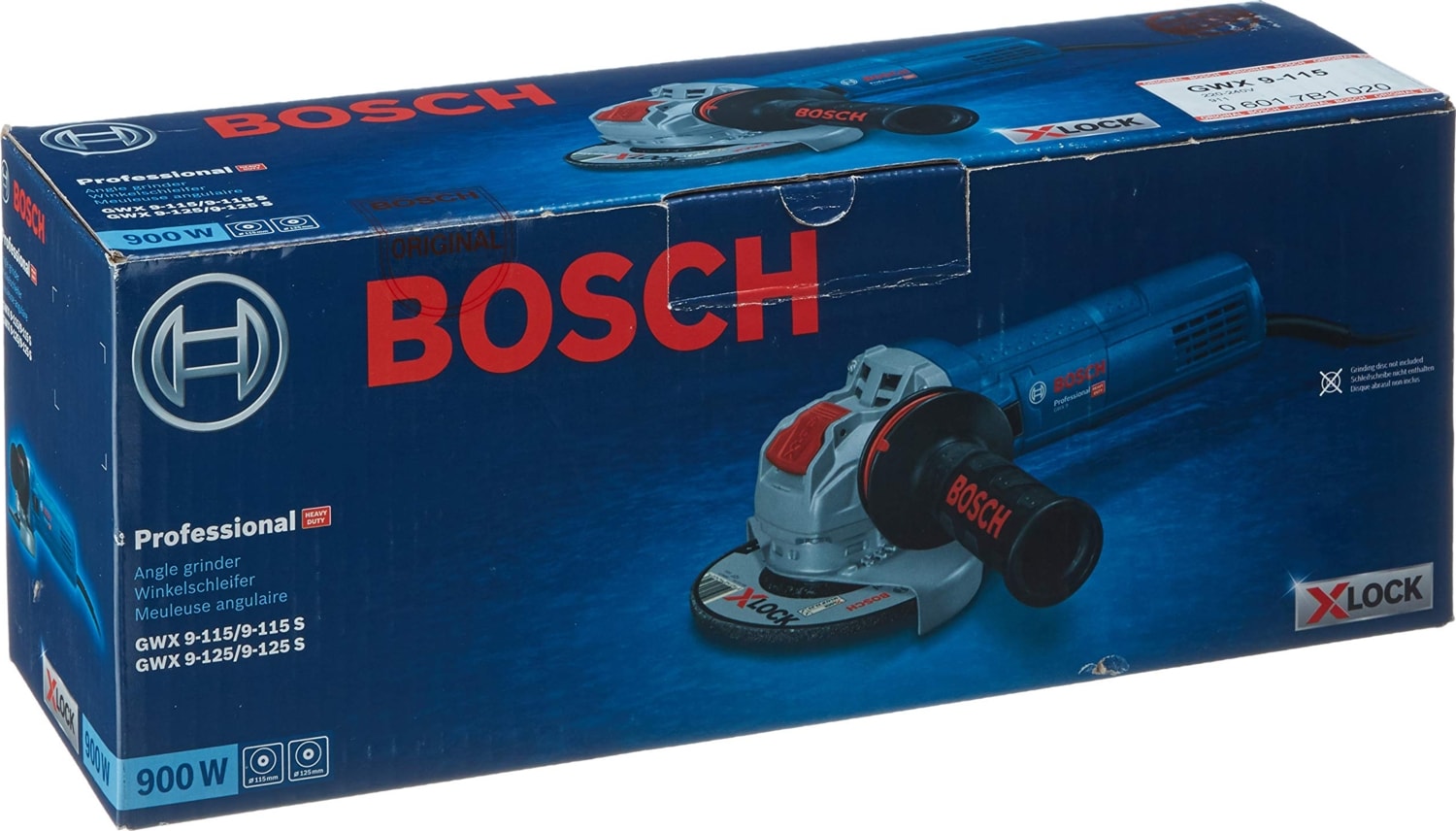 BOSCH Professional Gwx 9-115 X-Lock 900 W 115 mm Avuç Taşlama Makinesi