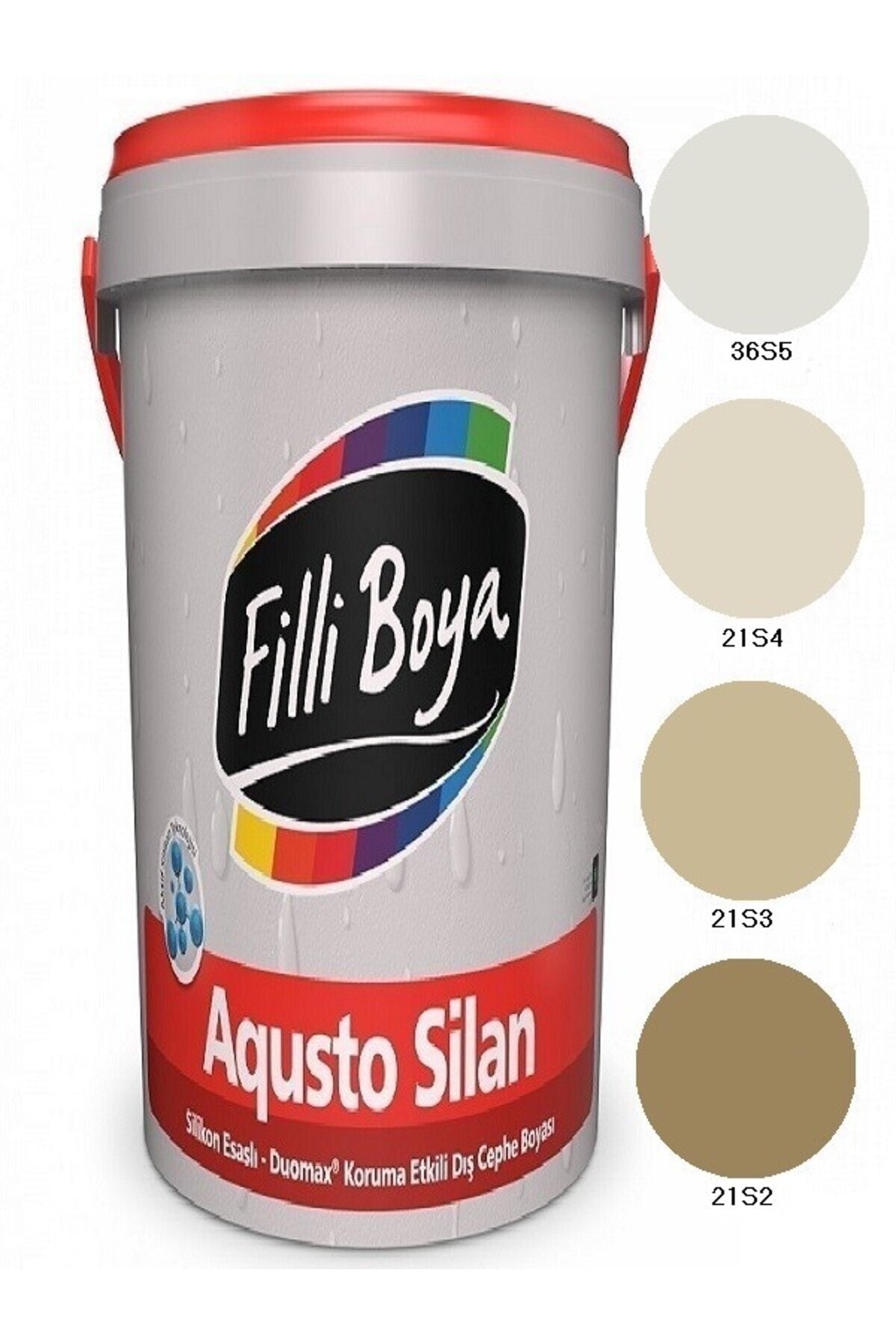 AQUSTO SİLAN SİLİKON ESASLI DIŞ CEPHE BOYASI 2.5LT (21S3)