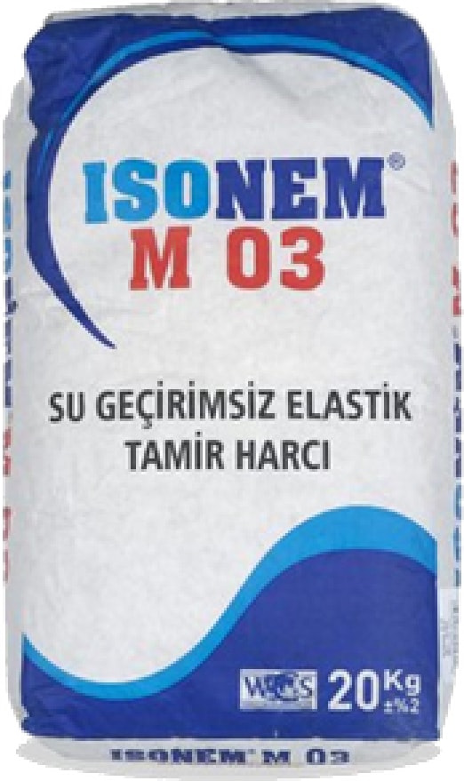 Isonem M03 Su Geçirimsiz Elastik Tamir Harcı 20 kg